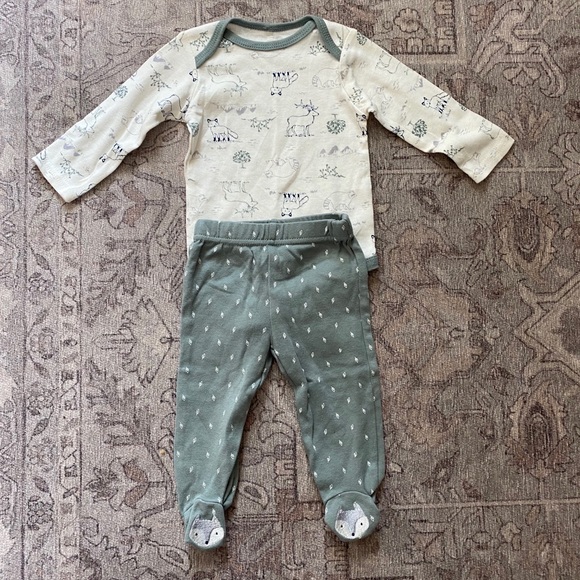 Long sleeve onesie and matching pants - Picture 3 of 4